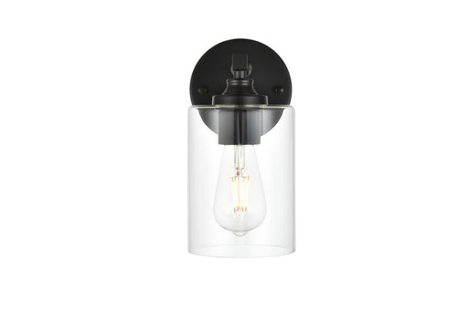 Elegant Lighting - LD7315W5BLK - One Light Bath Sconce - Mayson - Black And Clear