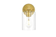 Elegant Lighting - LD7315W5BRA - One Light Bath Sconce - Mayson - Brass And Clear