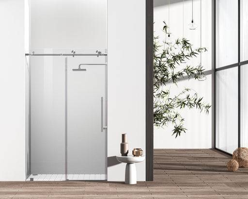 Elegant Lighting - SD101-4876BNK - Shower Door - Brecken - Brushed Nickel