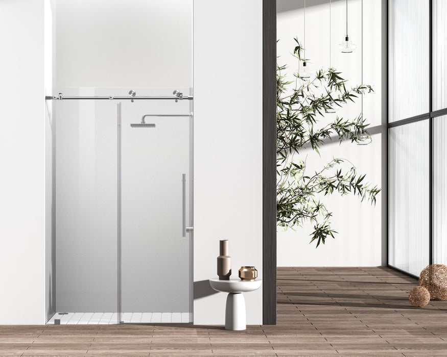 Elegant Lighting - SD101-4876BNK - Shower Door - Brecken - Brushed Nickel