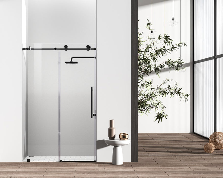 Elegant Lighting - SD101-4876MBK - Shower Door - Brecken - Matte Black