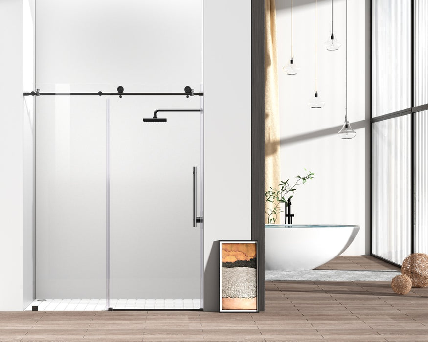 Elegant Lighting - SD101-6076MBK - Shower Door - Brecken - Matte Black