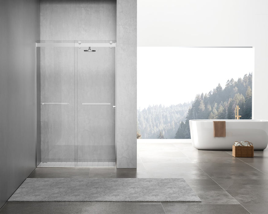 Elegant Lighting - SD202-4876PCH - Shower Door - Darwin - Polished Chrome