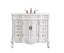 Elegant Lighting - VF38842AW-VW - Single Bathroom Vanity - Oakland - Antique White