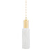 Mitzi - H830701-AGB/CWB - One Light Pendant - Corissa - Aged Brass/ Ceramic Whitewash Bisque