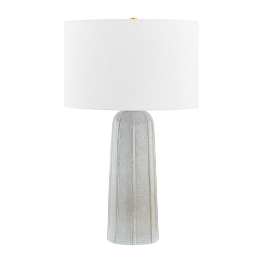 Mitzi - HL822201-AGB/CRA - One Light Table Lamp - Kel - Aged Brass/ Ceramic Reactive Ash