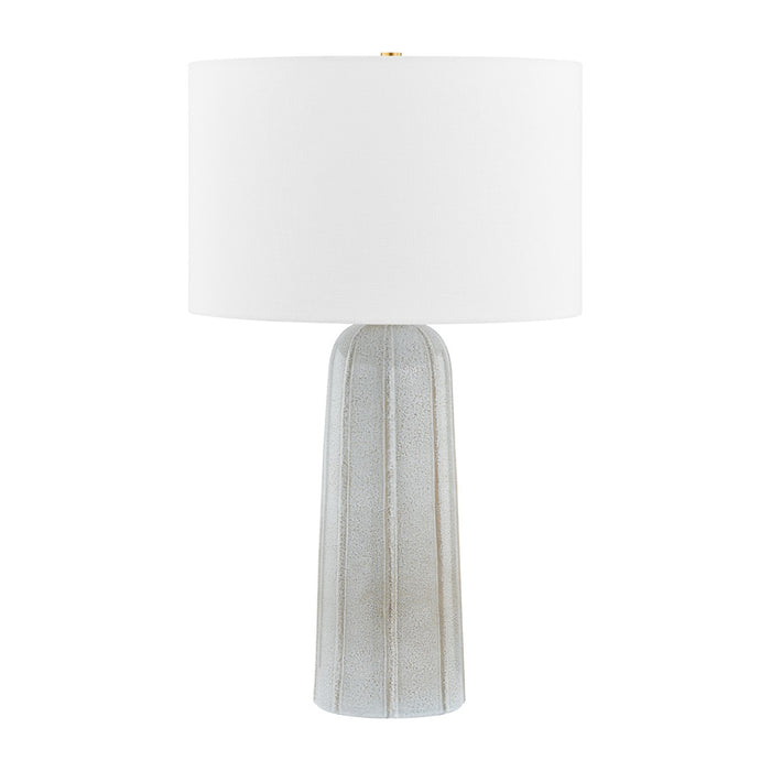 Mitzi - HL822201-AGB/CRA - One Light Table Lamp - Kel - Aged Brass/ Ceramic Reactive Ash