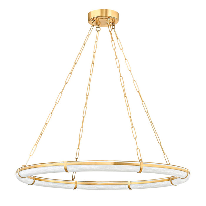 Hudson Valley - 5142-AGB - LED Chandelier - Sennett - Aged Brass