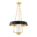 Hudson Valley - 5218-AGB/SBK - One Light Lantern - Provincetown - Aged Brass/Soft Black