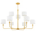 Hudson Valley - 9148-AGB - One Light Chandelier - Paramus - Aged Brass