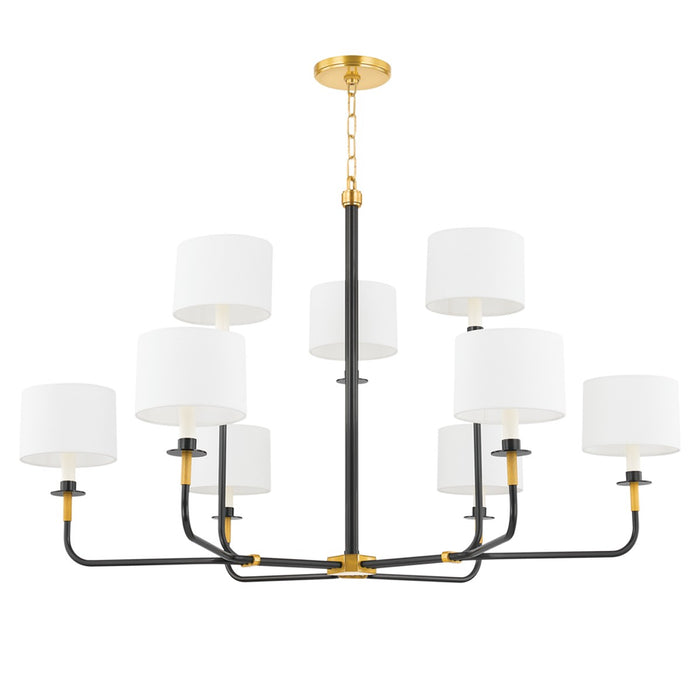 Hudson Valley - 9148-AOB - One Light Chandelier - Paramus - Aged Old Bronze