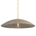 Hudson Valley - BKO1401-VGL/TWL - One Light Pendant - Eve - Vintage Gold Leaf/ Textured Warm Silver Leaf