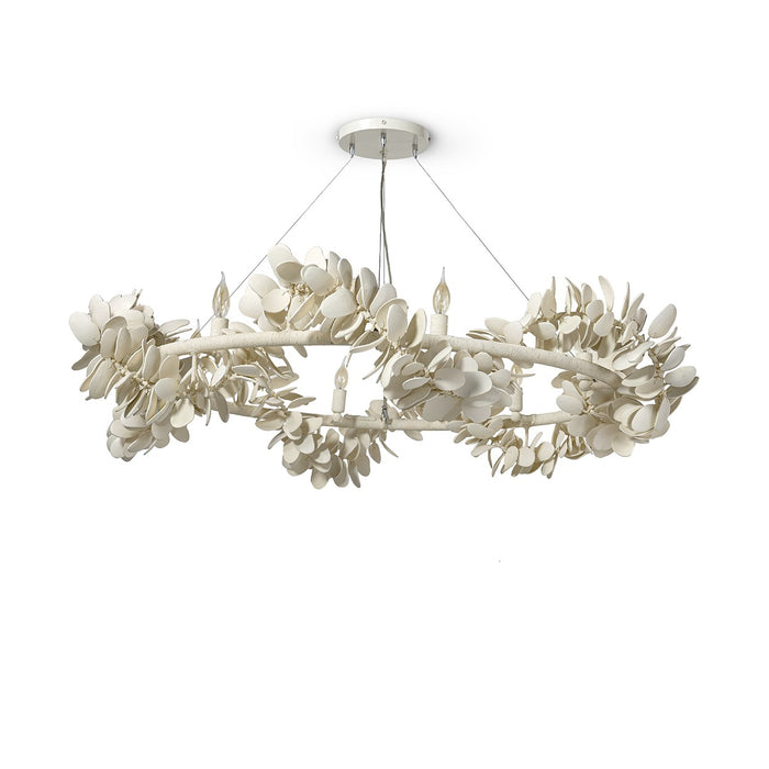 Palecek - 2176-79 - Six Light Chandelier - Roma - Cream