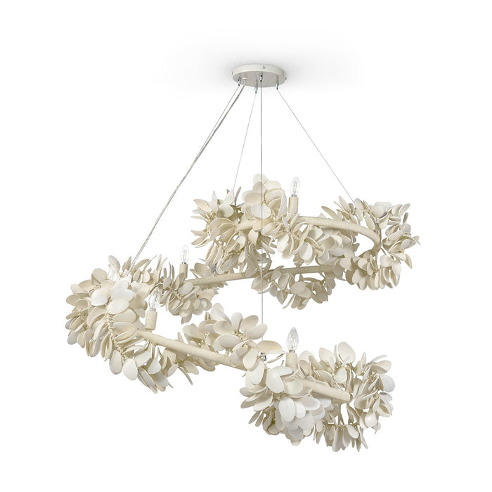 Palecek - 2182-79 - Six Light Chandelier - Roma - Cream