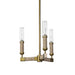 Palecek - 2351-79 - Three Light Outdoor Chandelier - Carolina - Brass