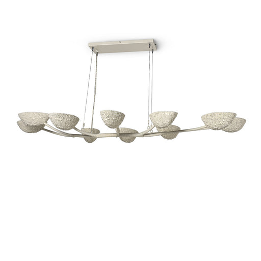 Palecek - 2451-79 - Ten Light Linear Chandelier - Delilah - Cream