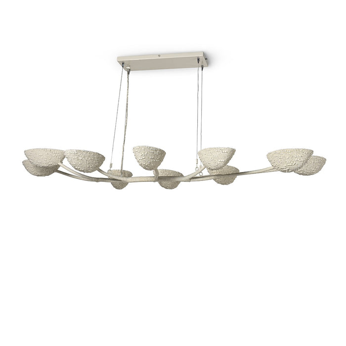 Palecek - 2451-79 - Ten Light Linear Chandelier - Delilah - Cream