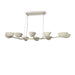 Palecek - 2451-79 - Ten Light Linear Chandelier - Delilah - Cream