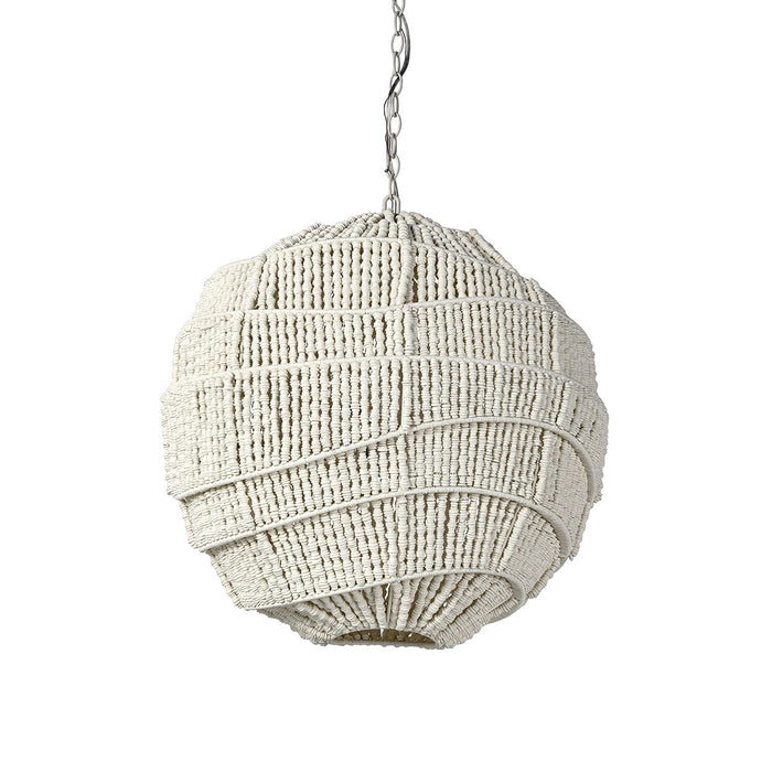 Palecek - 2686-79 - Three Light Pendant - Elodie - Cream