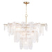 Regina Andrew - 16-1434NB - Ten Light Chandelier - Echo - Natural Brass