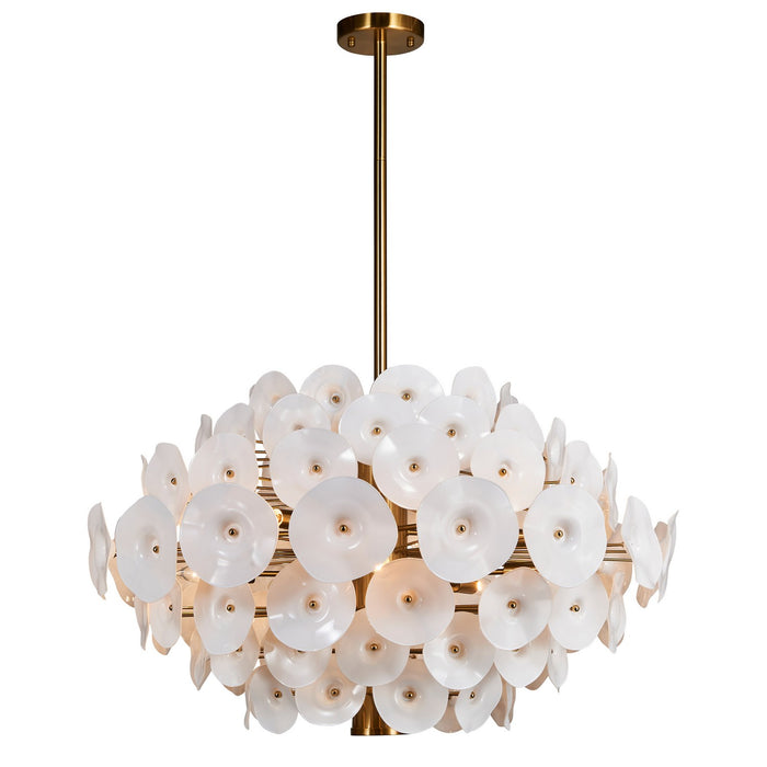 Terracotta Designs - W23121-2 - Hanging Chandelier - Levana - Gold Leaf
