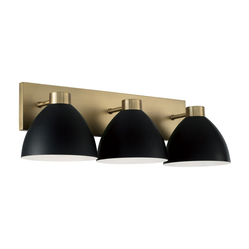 Capital Lighting - 152031AB - Three Light Vanity - Ross - Aged Brass and Black