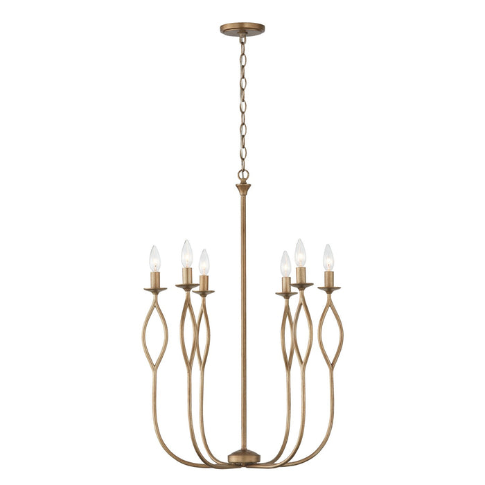 Capital Lighting - 452561ML - Six Light Chandelier - Cohen - Mystic Luster