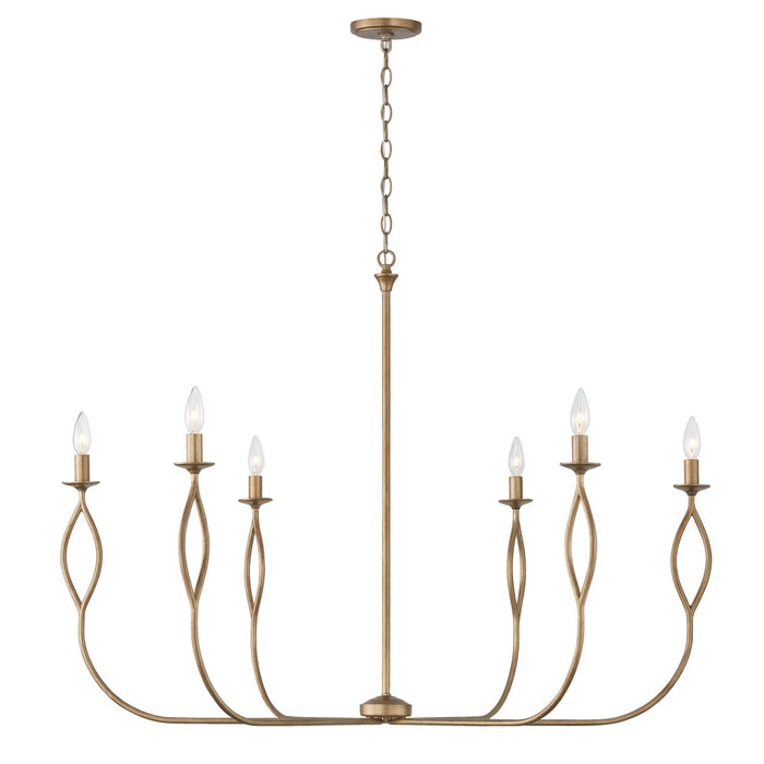 Capital Lighting - 452563ML - Six Light Chandelier - Cohen - Mystic Luster