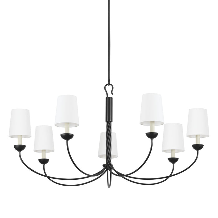 Hudson Valley - 5307-AI - Seven Light Chandelier - Montpelier - Aged Iron