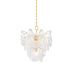 Hudson Valley - 8305-AGB - Five Light Chandelier - Darcia - Aged Brass