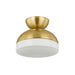 Mitzi - H851501-AGB - One Light Flush Mount - Rue - Aged Brass