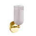Mitzi - H884101-AGB/SPG - One Light Wall Sconce - Liba - Aged Brass/Soft Peignoir