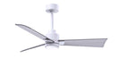 Matthews Fan Company - AKLK-MWH-BN-42 - 42"Ceiling Fan - Alessandra - Matte White