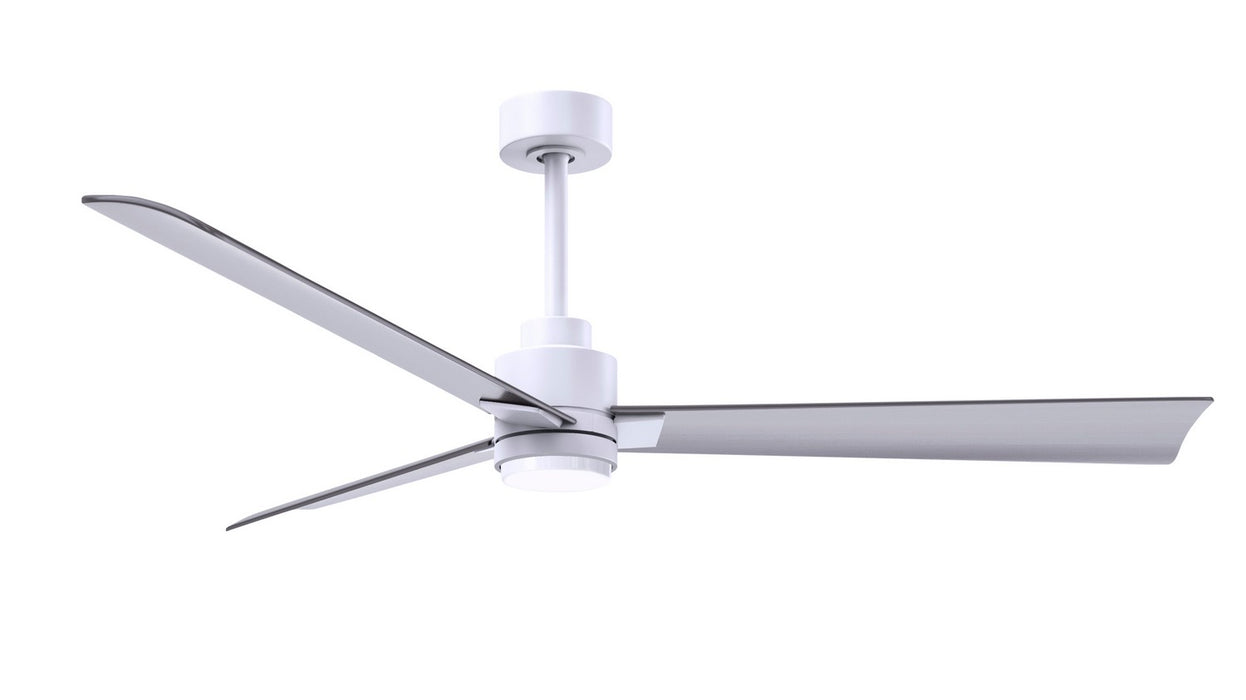 Matthews Fan Company - AKLK-MWH-BN-56 - 56"Ceiling Fan - Alessandra - Matte White