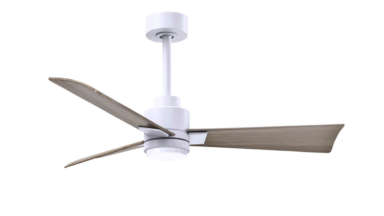 Matthews Fan Company - AKLK-MWH-GA-42 - 42"Ceiling Fan - Alessandra - Matte White