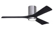 Matthews Fan Company - IR3HLK-BP-BK-52 - 52"Ceiling Fan - Irene - Brushed Pewter