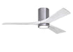 Matthews Fan Company - IR3HLK-BP-MWH-52 - 52"Ceiling Fan - Irene - Brushed Pewter