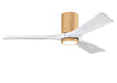 Matthews Fan Company - IR3HLK-LM-MWH-52 - 52"Ceiling Fan - Irene - Light Maple