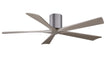 Matthews Fan Company - IR5H-BP-GA-60 - 60"Ceiling Fan - Irene - Brushed Pewter