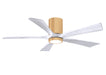 Matthews Fan Company - IR5HLK-LM-MWH-52 - 52"Ceiling Fan - Irene - Light Maple