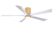 Matthews Fan Company - IR5HLK-LM-MWH-60 - 60"Ceiling Fan - Irene - Light Maple