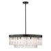 Golden - 1768-9 BLK-HWG - Nine Light Chandelier - Ciara BLK - Matte Black