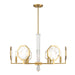 Savoy House - 1-2216-6-322 - Six Light Chandelier - Leighton - Warm Brass