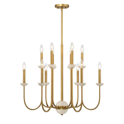 Savoy House - 1-2294-12-262 - 12 Light Chandelier - Oakhurst - Antique Gold