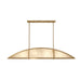 Savoy House - 1-6219-4-322 - Four Light Linear Chandelier - Legacy - Warm Brass