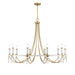 Savoy House - 1-7712-10-195 - Ten Light Chandelier - Mayfair - Warm Brass and Chrome