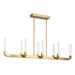 Savoy House - 1-8951-8-322 - LED Linear Chandelier - Del Mar - Warm Brass