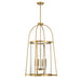 Savoy House - 3-2406-4-322 - Four Light Pendant - Rosedale - Warm Brass