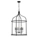 Savoy House - 3-7388-6-89 - Six Light Pendant - Brookstone - Matte Black