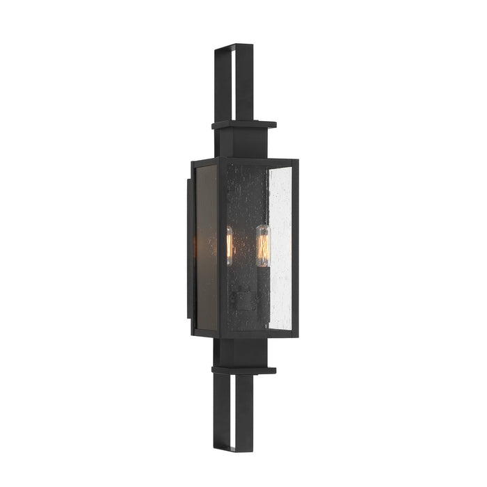 Savoy House - 5-826-BK - Two Light Outdoor Wall Lantern - Ascott - Matte Black